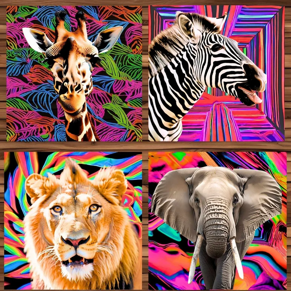 Safari Coaster Set – Not Your Average Coasters - Picture 1 of 1